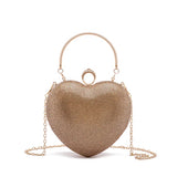 Rhinestone Heart Gala Bag