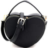 Heart Saffiano Crossbody Bag