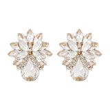 Diamond Lily Gem Earrings