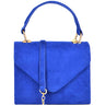Faux Suede Top Handle Envelope Satchel