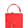 Faux Suede Top Handle Envelope Satchel