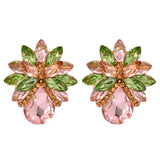 Diamond Lily Gem Earrings