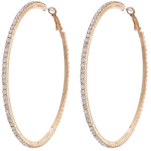 Classy Minimalist Gold Hoop Earrings