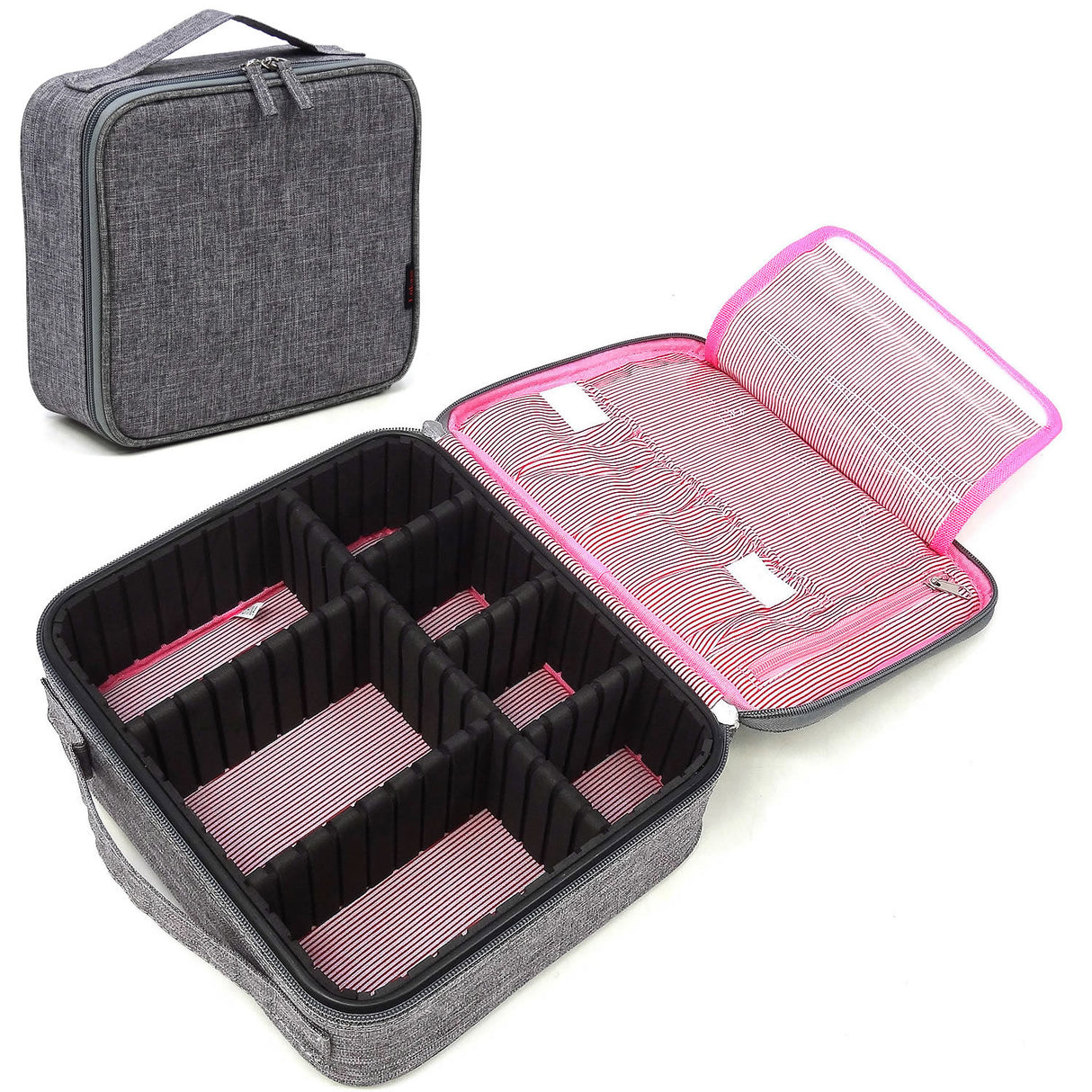 Travel Makeup Cosmetic Case Organizer