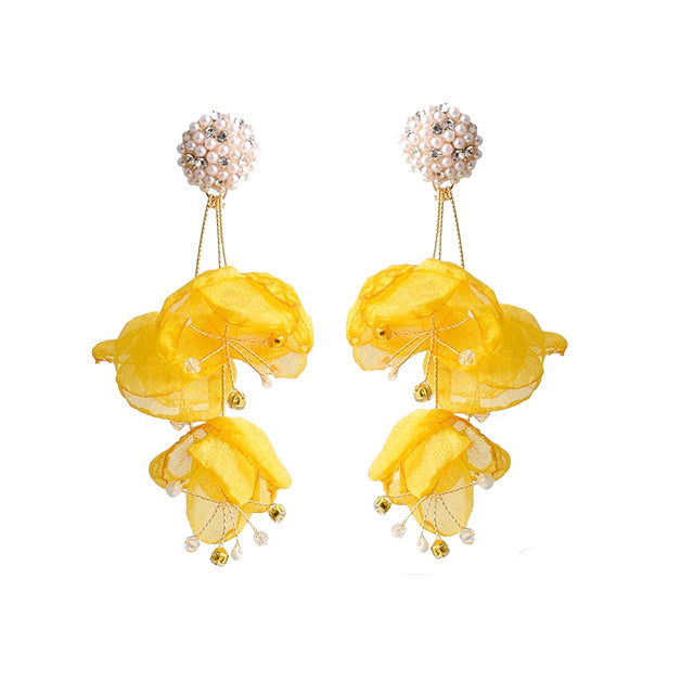 Bloom Flower Drop Earrings