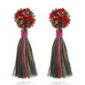 Sasha Beaded Tassel Earrings
