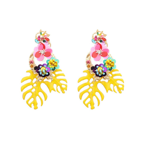 Caribbean Parrot Earrings