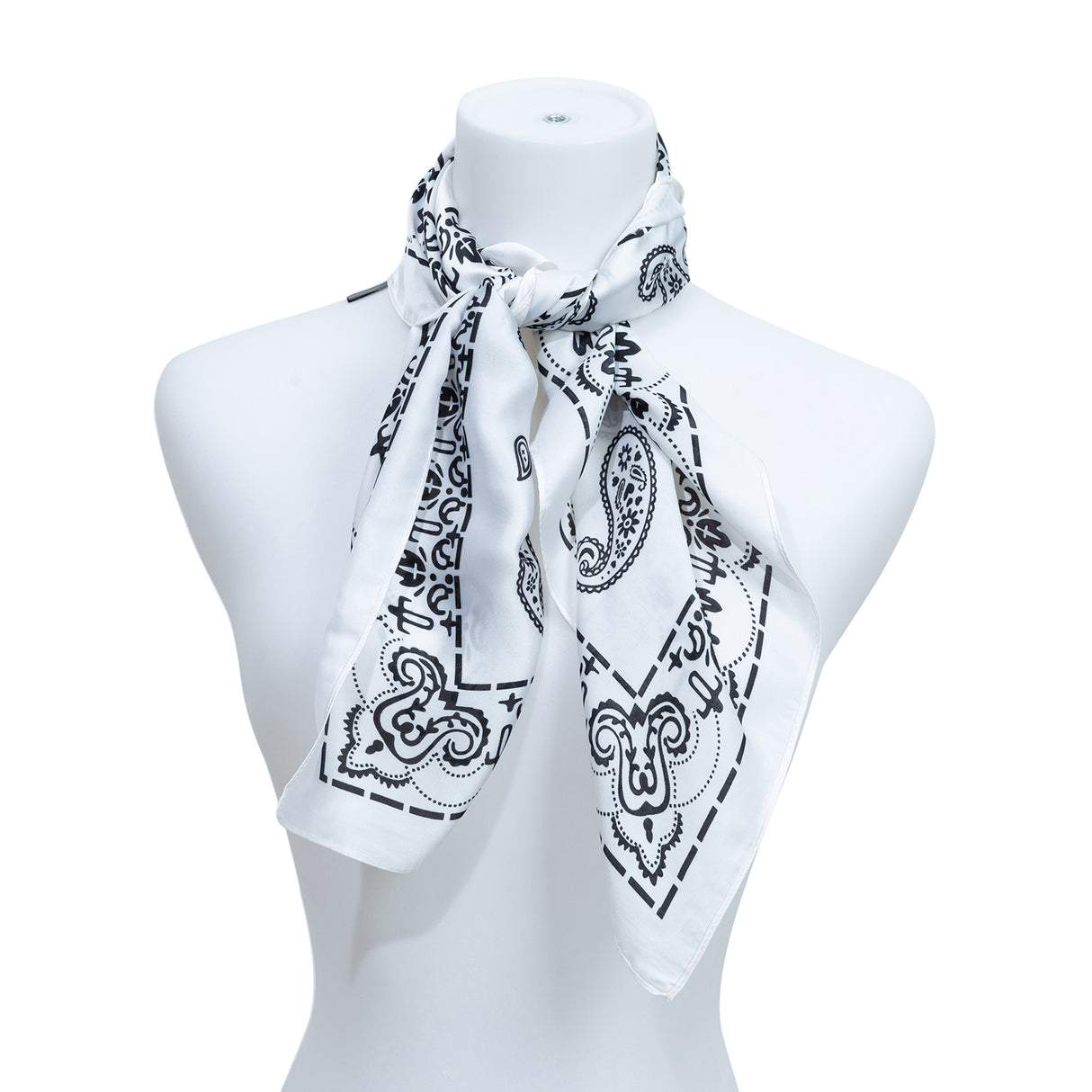 pattern silk scarf