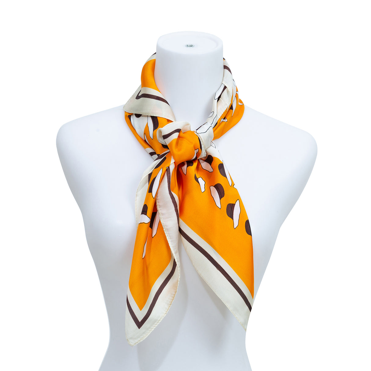 pattern silk scarf