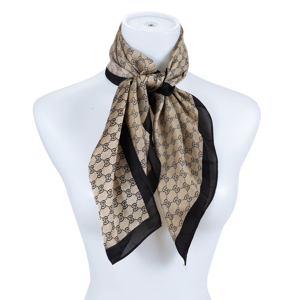 pattern silk scarf