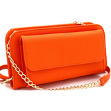 Versatile Saffiano Smartphone - Friendly Wallet Cross Body