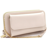 Versatile Saffiano Smartphone - Friendly Wallet Cross Body