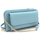 Versatile Saffiano Smartphone - Friendly Wallet Cross Body