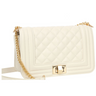 Quilted Turn-lock Chain Shoulder Crossbody Bag