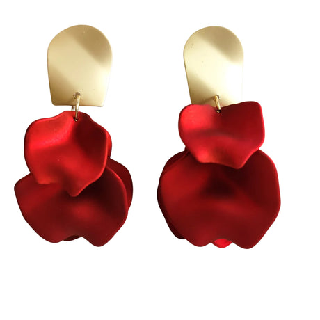 Rose Petal Earrings