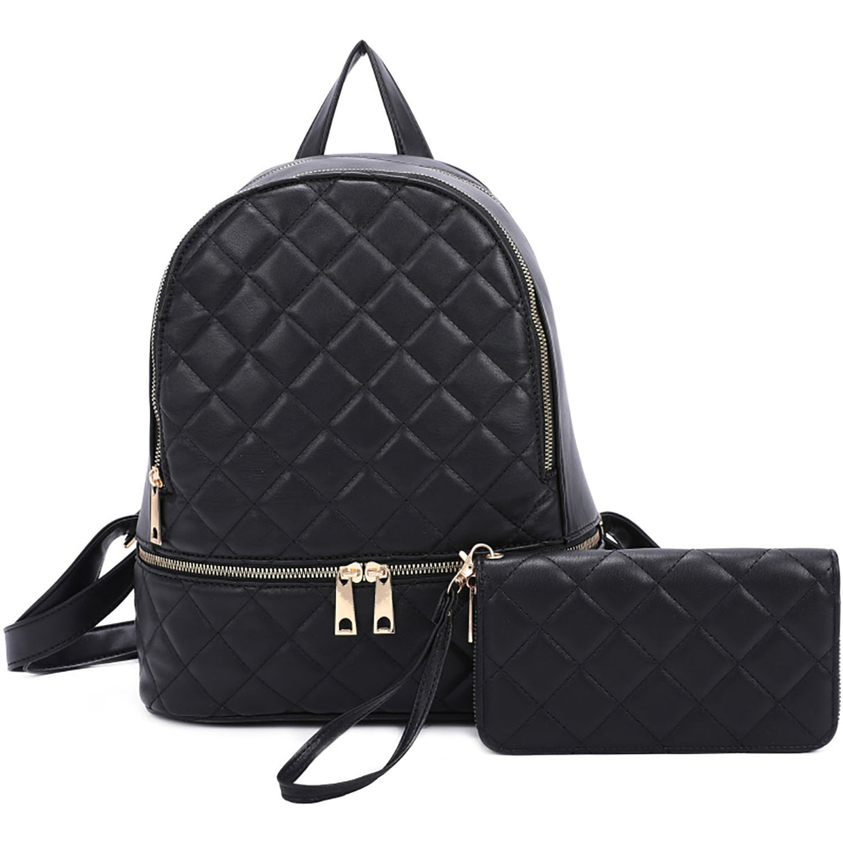 Classic Quilted 2-in-1 Backpack Set