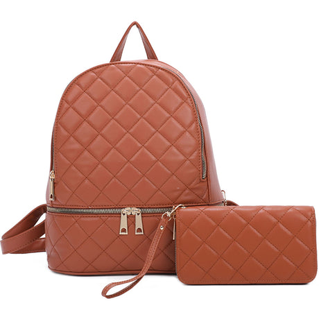 Classic Quilted 2-in-1 Backpack Set