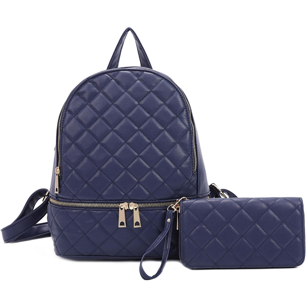 Classic Quilted 2-in-1 Backpack Set