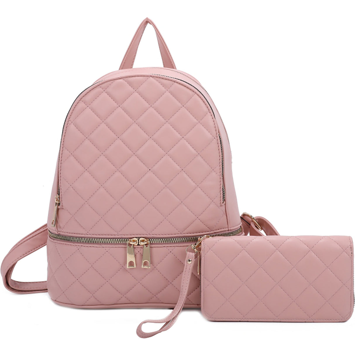 Classic Quilted 2-in-1 Backpack Set