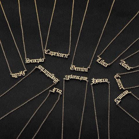Zodiac Stainless Steel Necklace