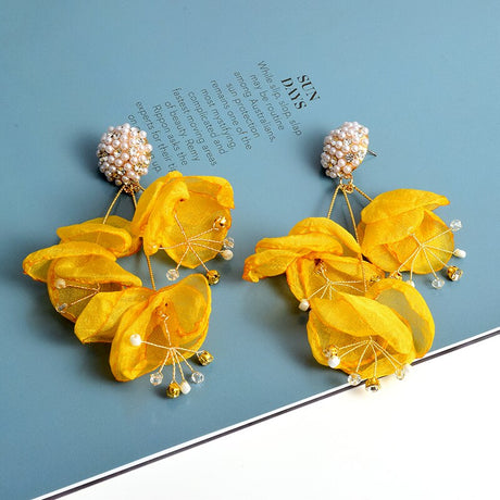 Bloom Flower Drop Earrings