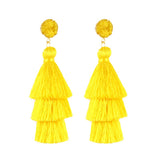 Stone Tassel Earrings