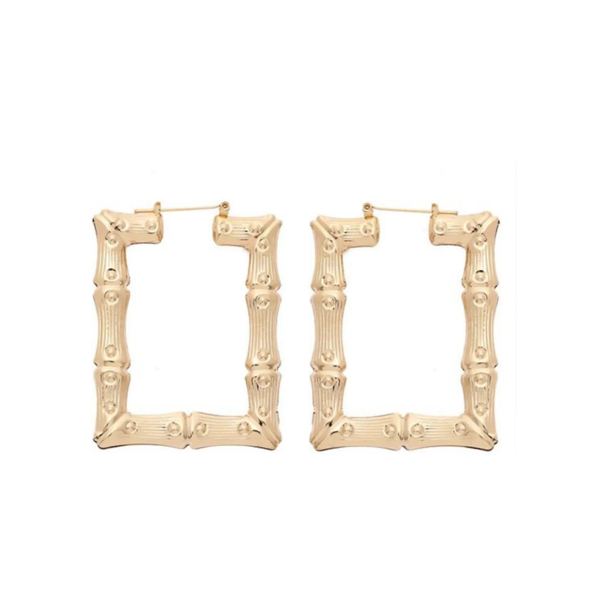 Square Bamboo Earrings